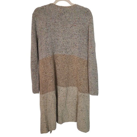 Sundance Womens S Tan Merino Wool Alpaca Blend Open Front Cardigan Sweater - Picture 7 of 7